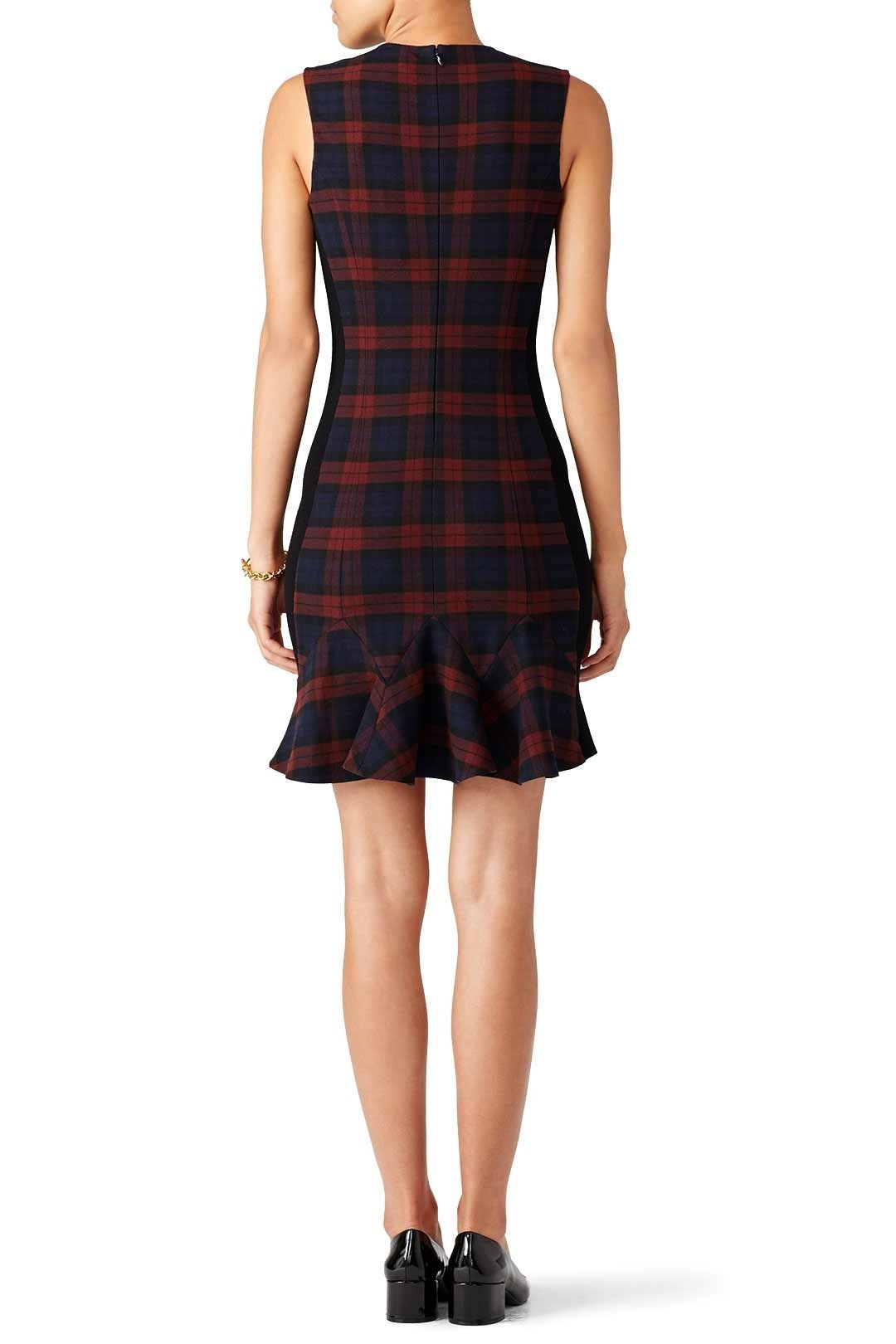 Plaid Godet Dress by Derek Lam 10 Crosby 2