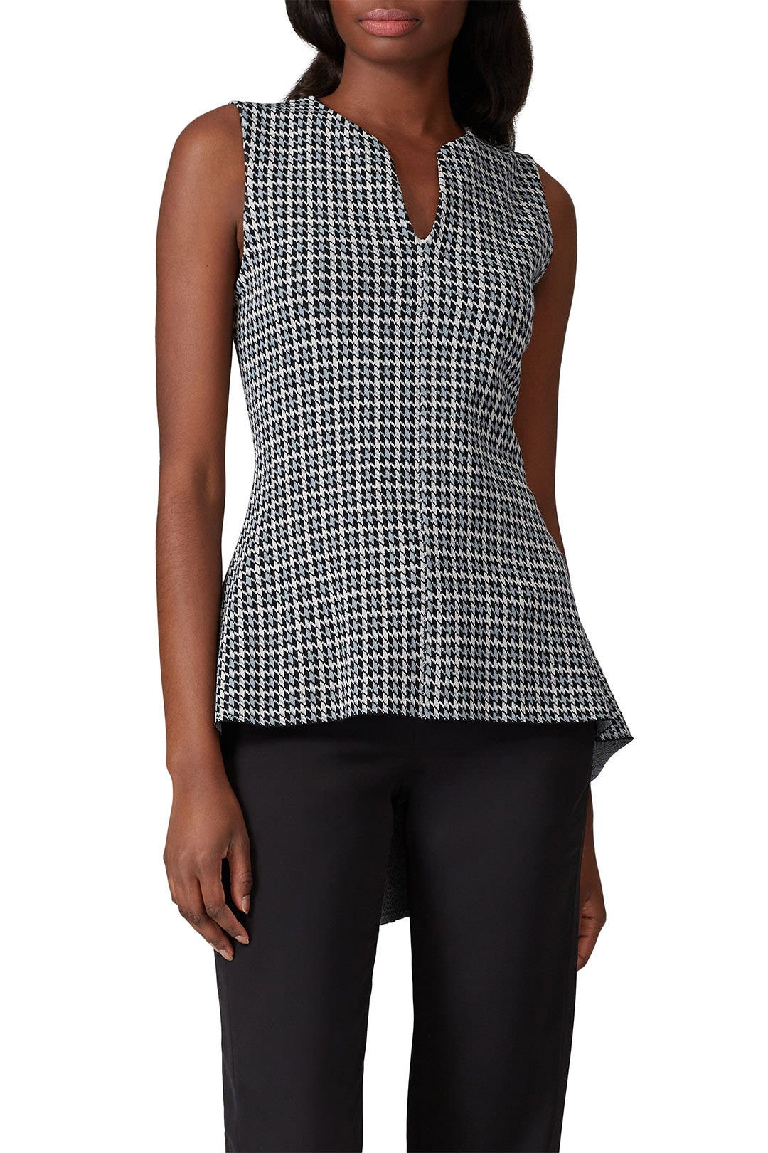 Plaid Knit Peplum Top by Derek Lam 10 Crosby x RTR 2
