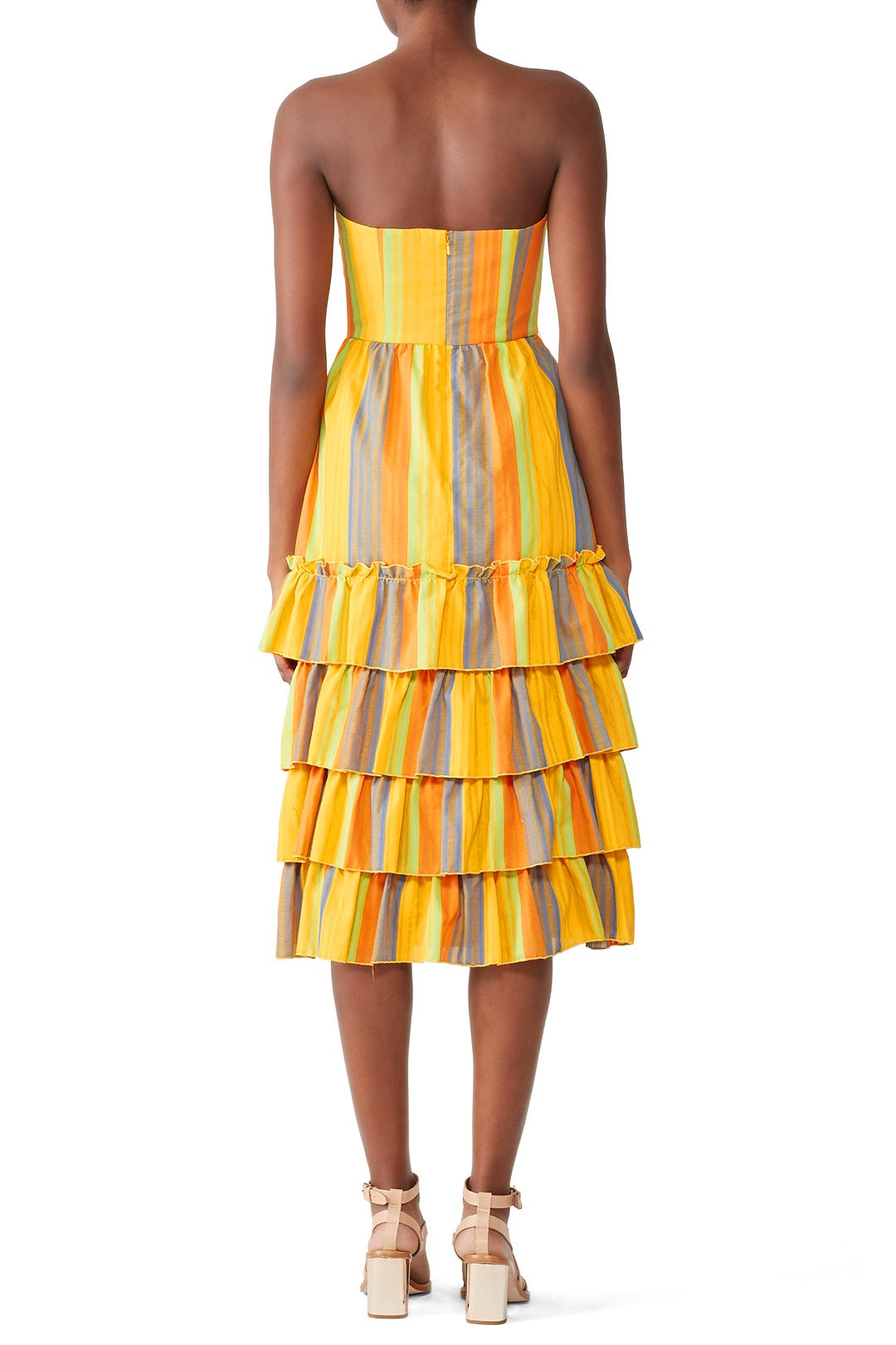 Strapless Imperial Midi Dress by La Maison Talulah 1