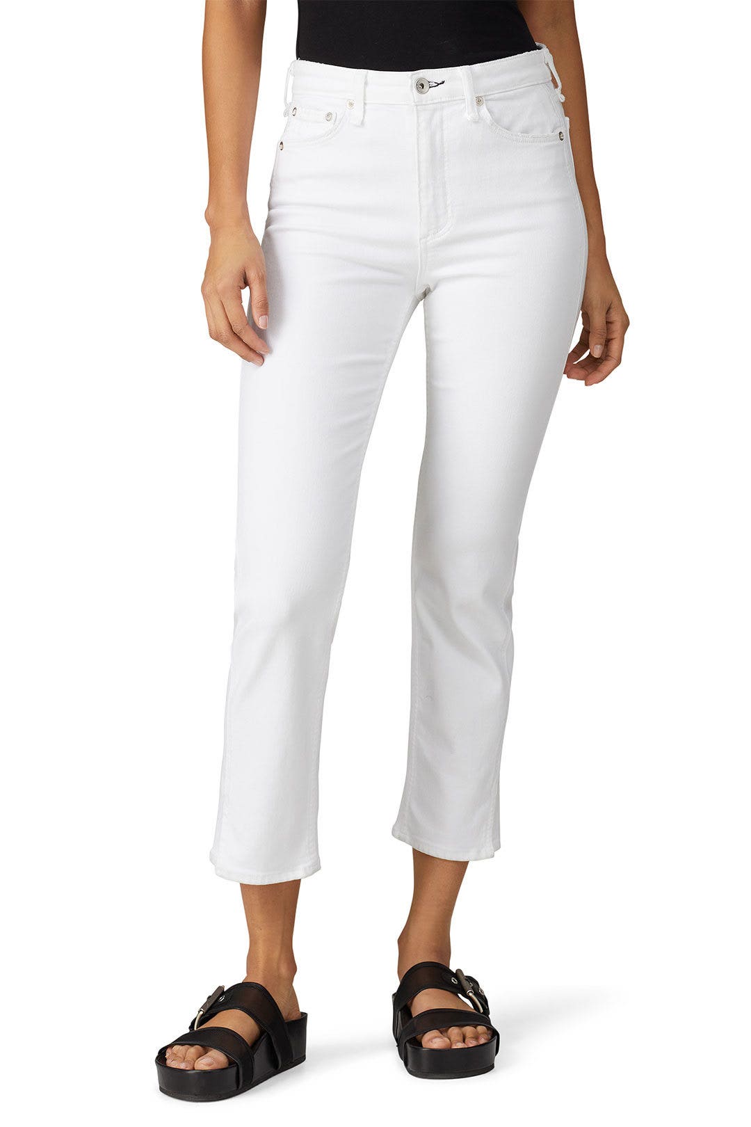 White Nina High Rise Skinny Jeans by rag & bone JEAN 1