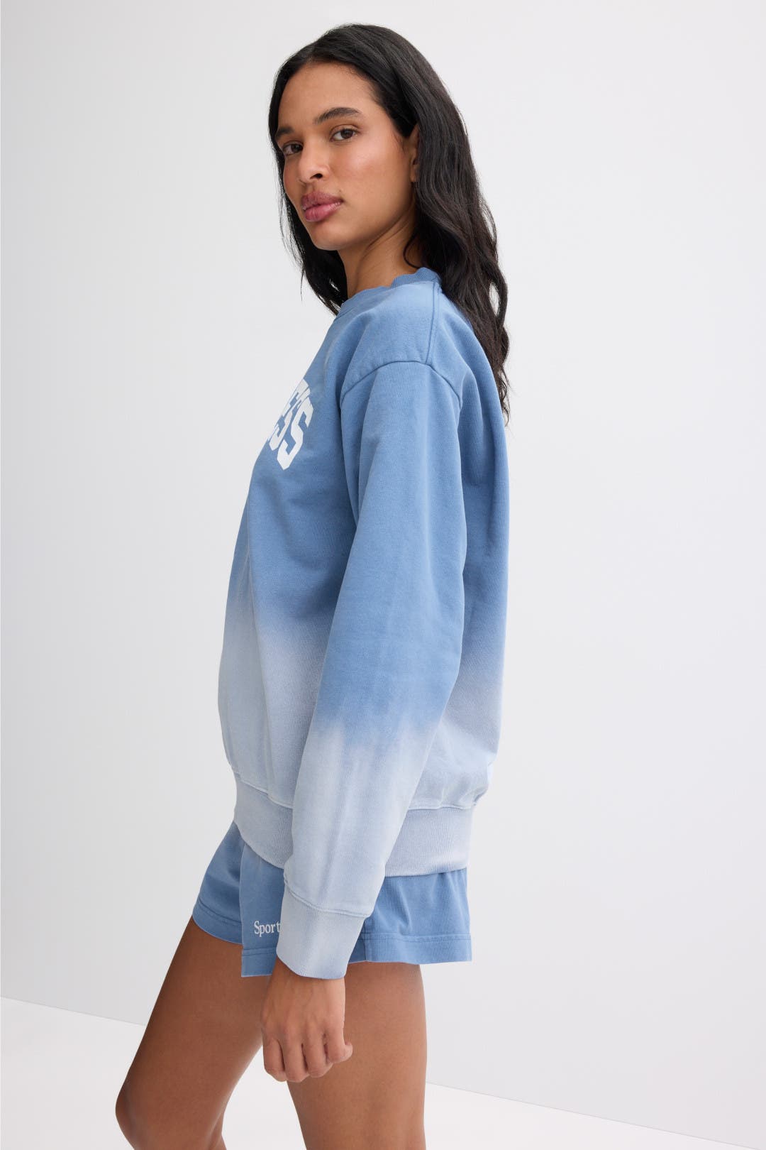 Wellness Ivy Crewneck Dip Dye Hoodie by Sporty & Rich | Rent