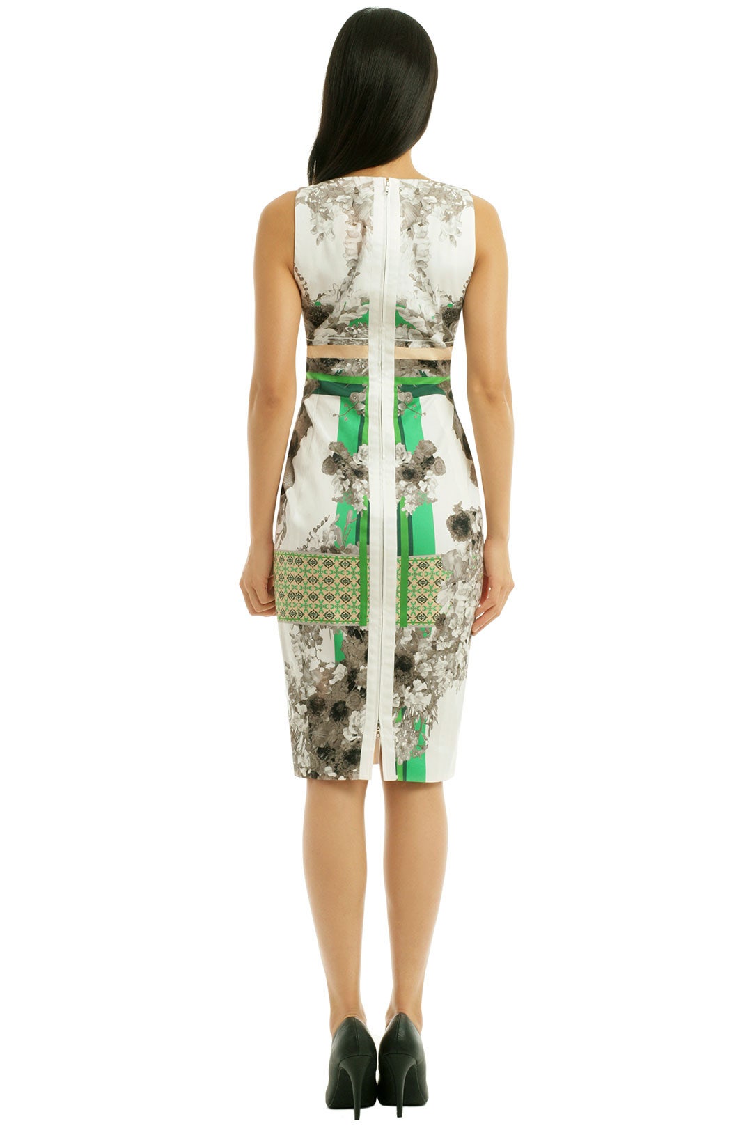 Floral Graphic Inset Sheath by Antonio Berardi 1