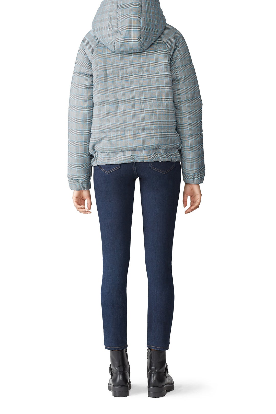 Check Hooded Puffer Jacket by MINKPINK 2