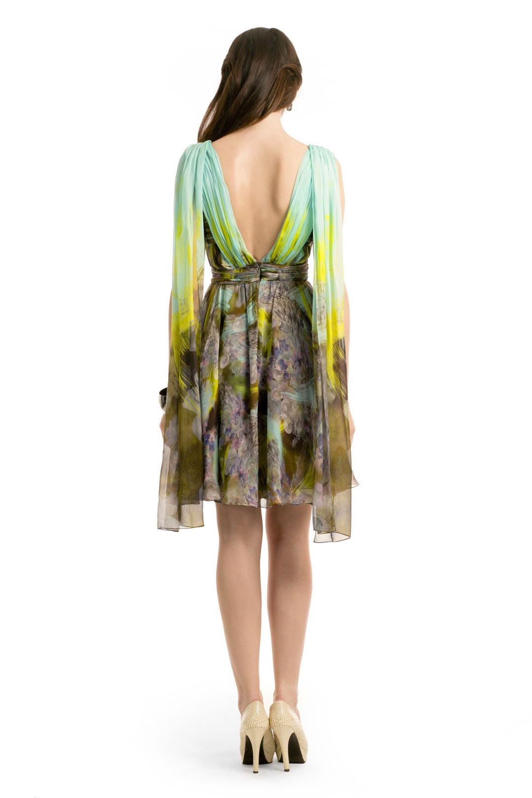 Lime Brushstroke Dress by Matthew Williamson 1