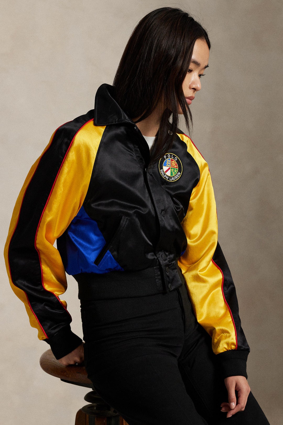 Satin Bomber Jacket by Polo Ralph Lauren 1