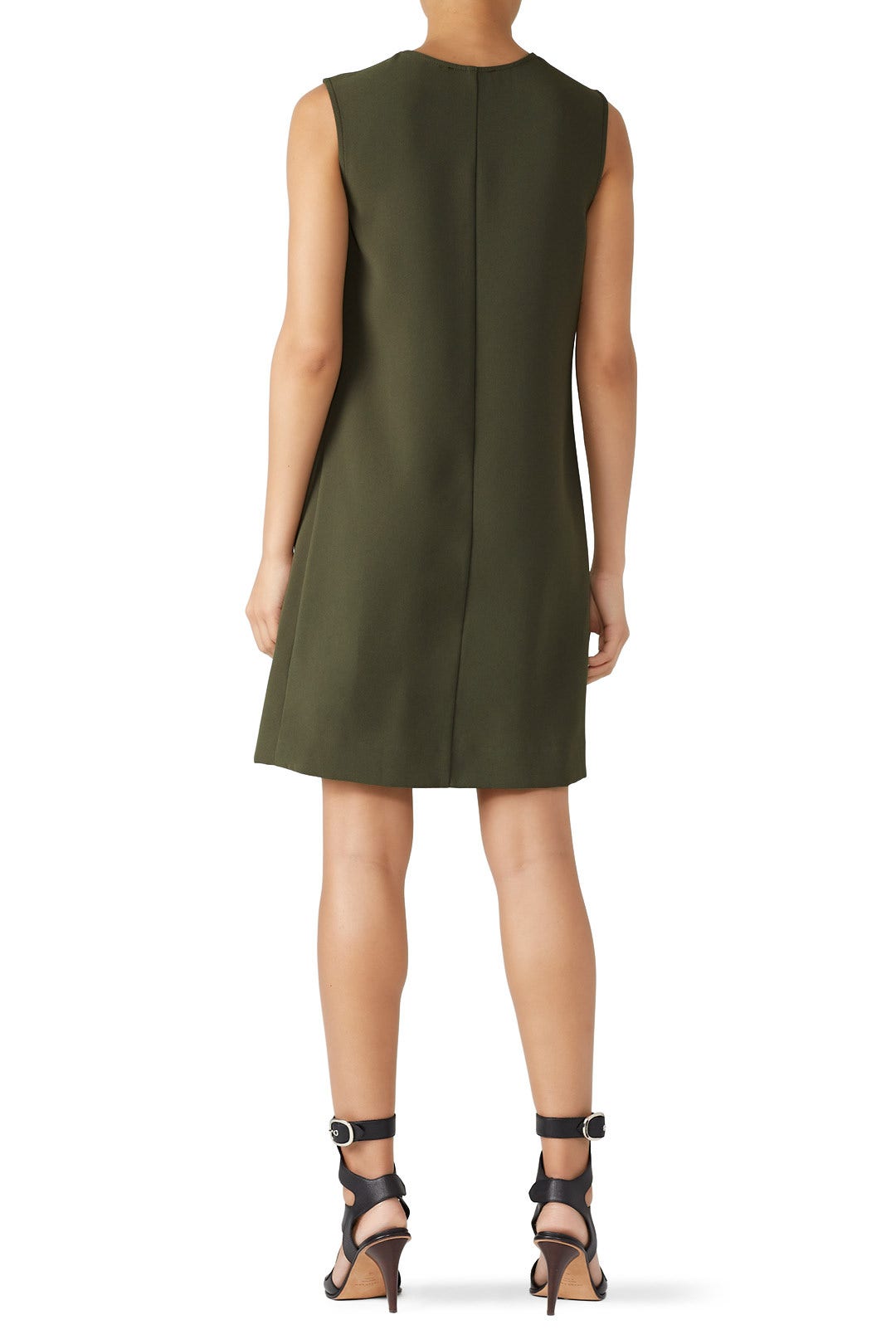 Olive Pleat Front Dress by Fifteen Twenty 2