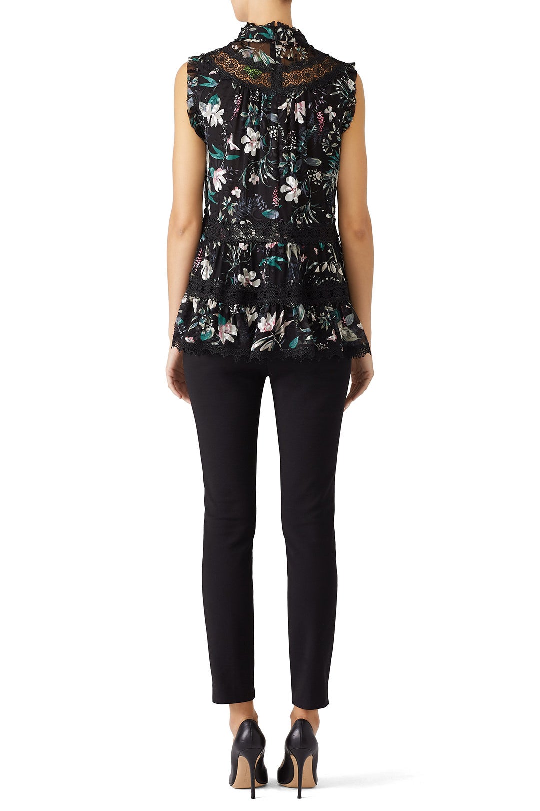 Black Botanical Top by kate spade new york 1