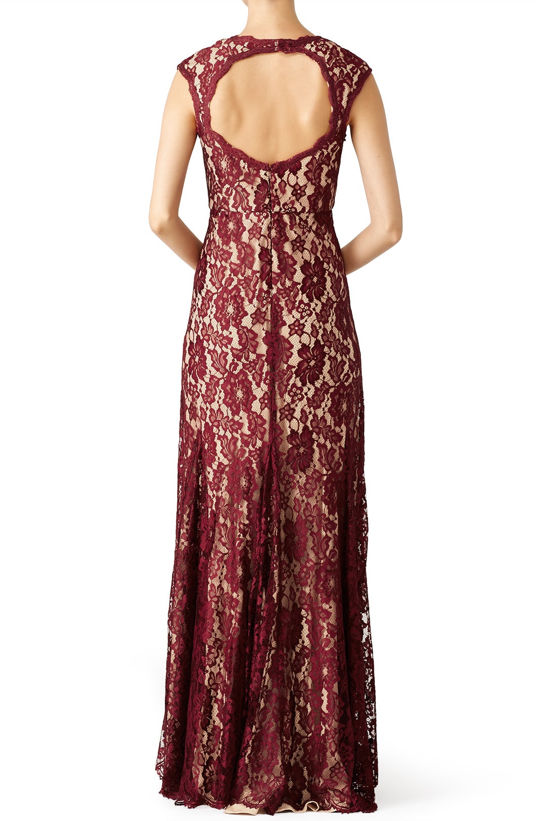 Maroon Romantic Ride Gown by LM Collection 1