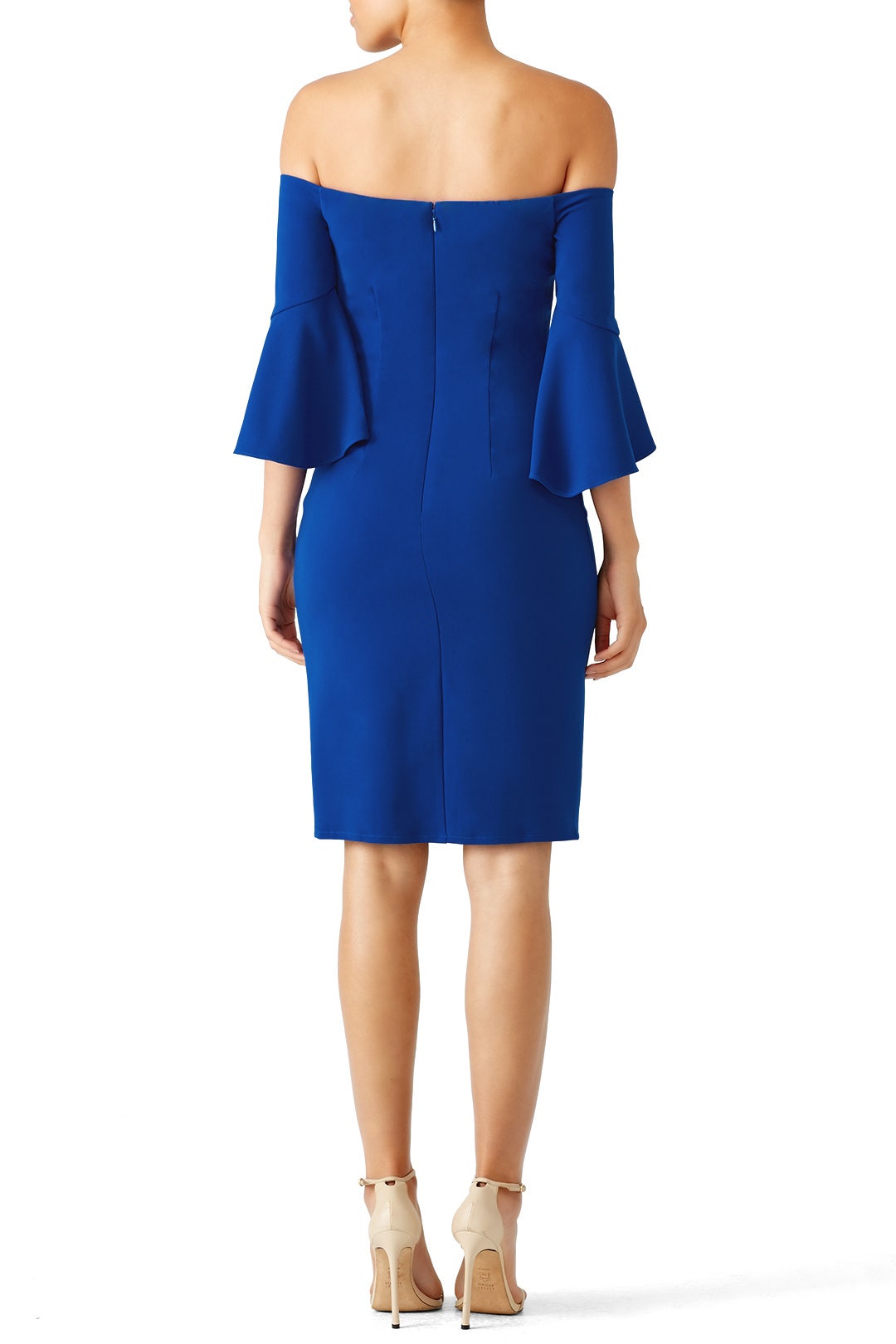 Cobalt Off Shoulder Dress by Laundry by Shelli Segal 1