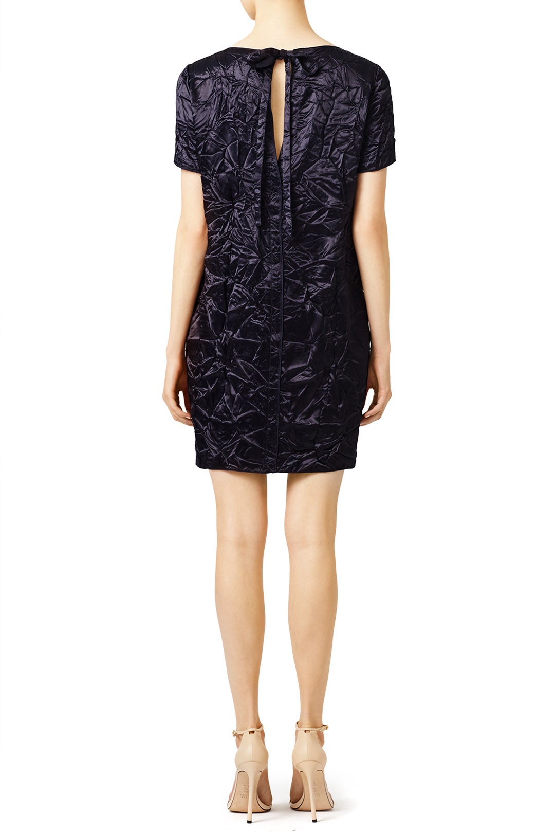 Navy Crinkle Dress by Nina Ricci 2