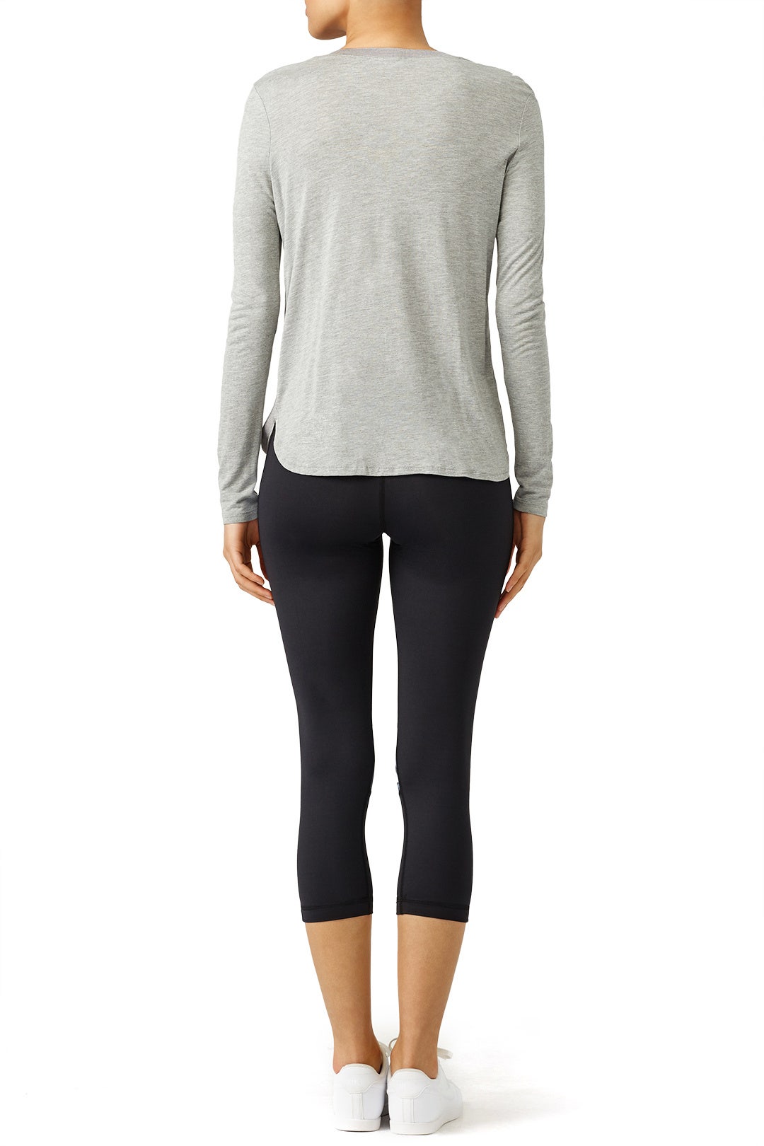 Palm Shadow Blocked Crop Leggings by ALALA 2