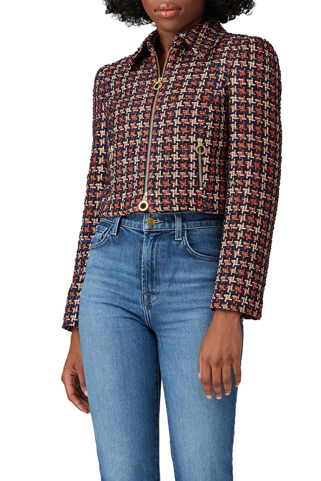 Cropped Tweed Jacket by Jill Jill Stuart 1