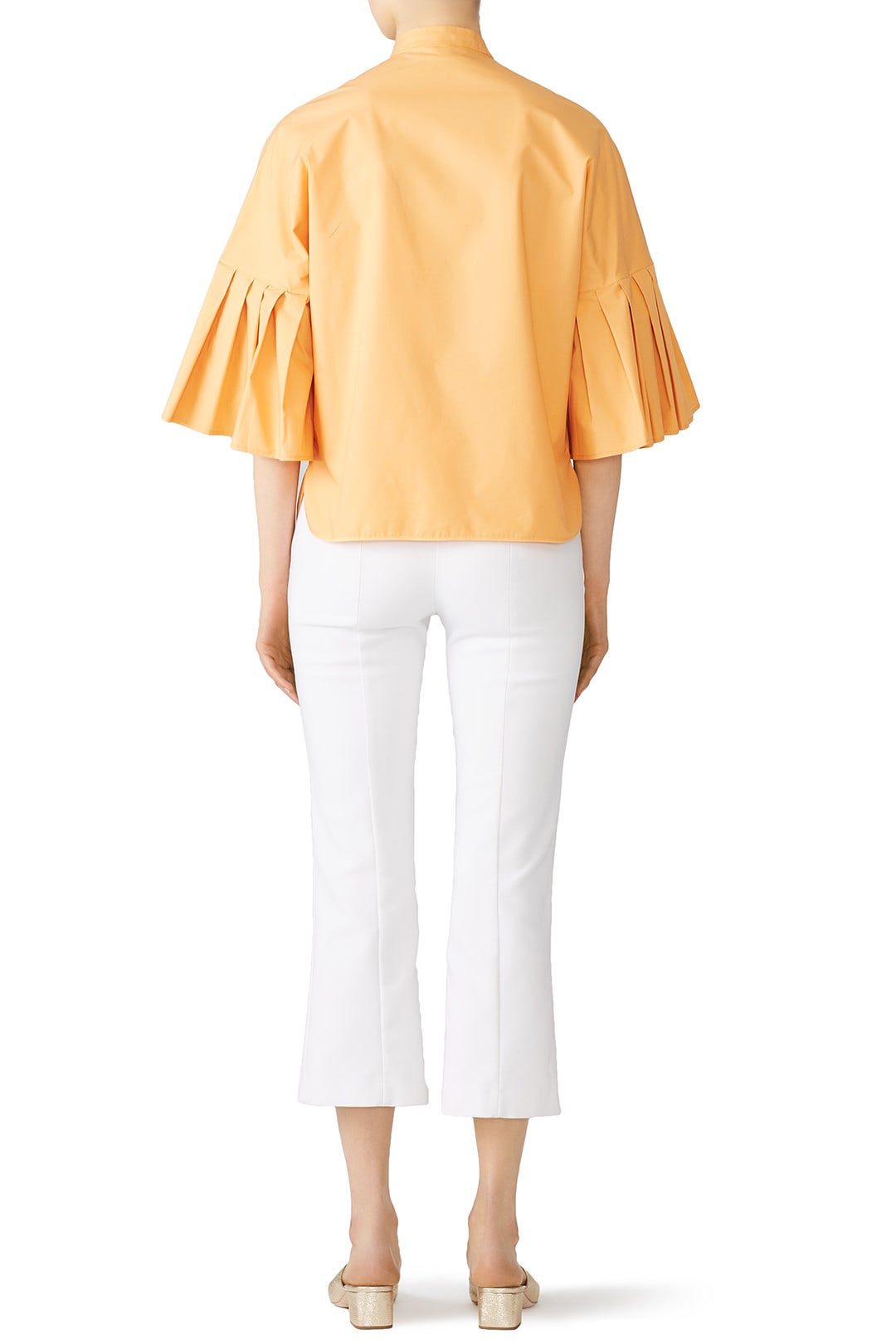 Pleated Poplin Shirt by Genny 1