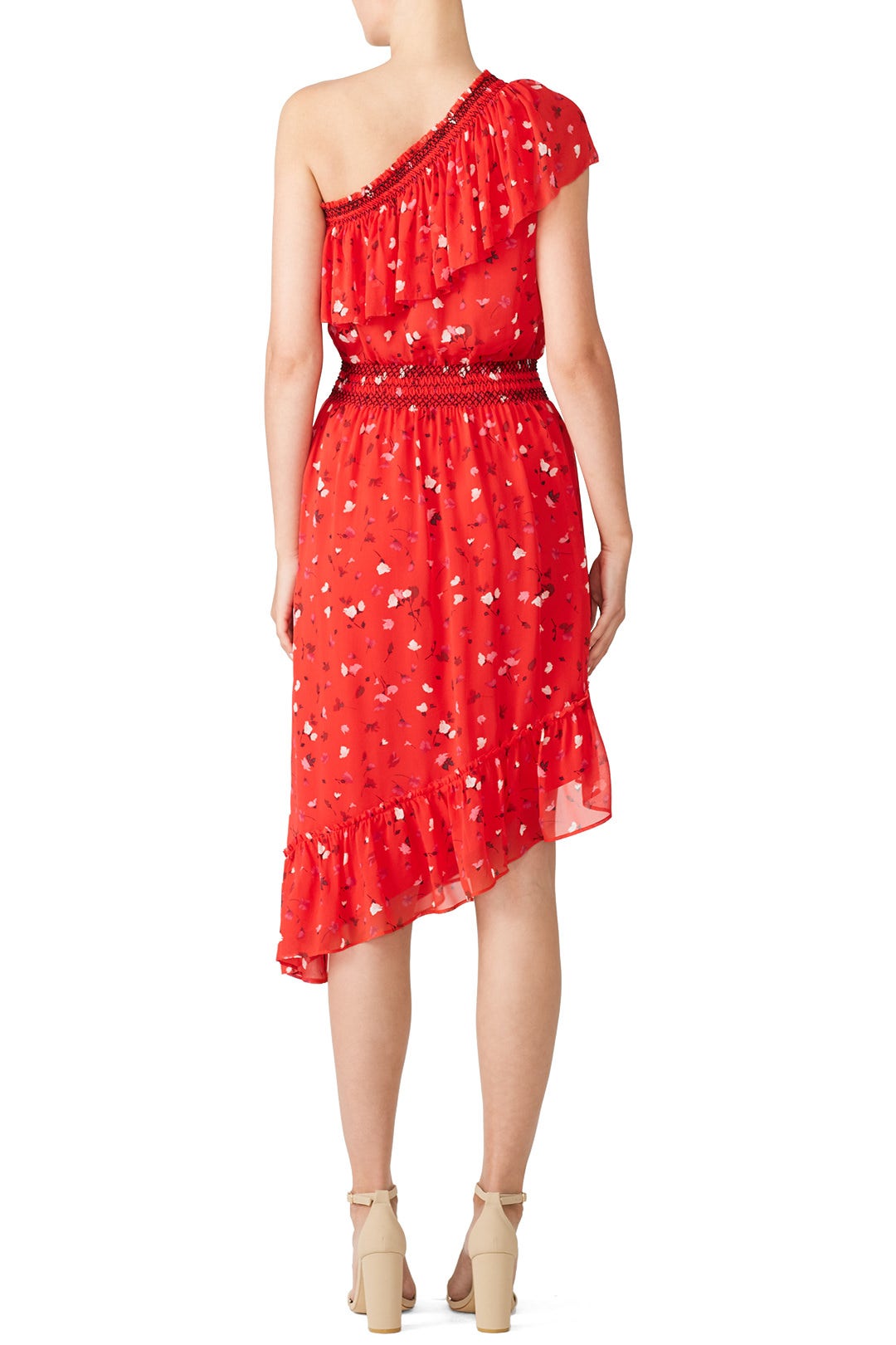 Red Floral Hafsa Dress by Joie 2