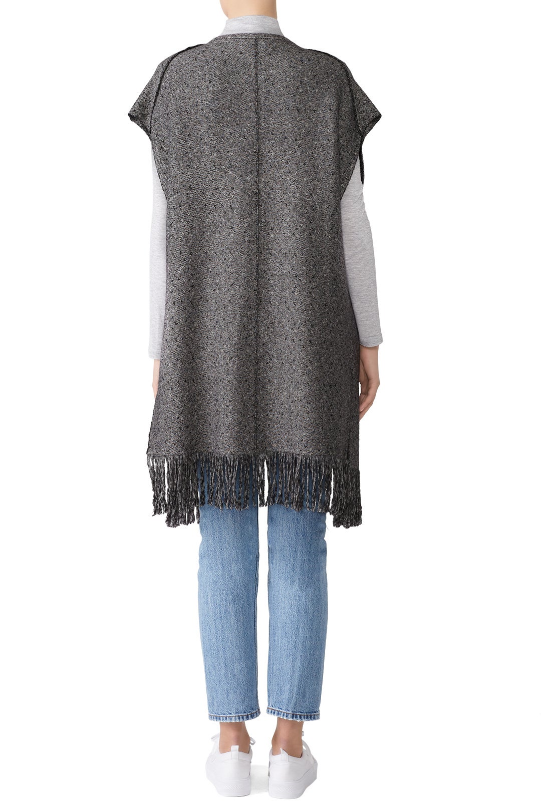 Long Fringe Vest by Michael Stars 1