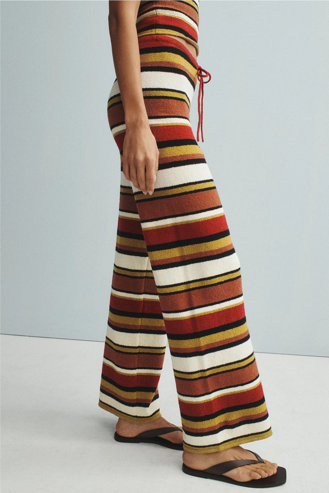 Earth Stripe Textured Knit Pants by Zulu & Zephyr | Rent the