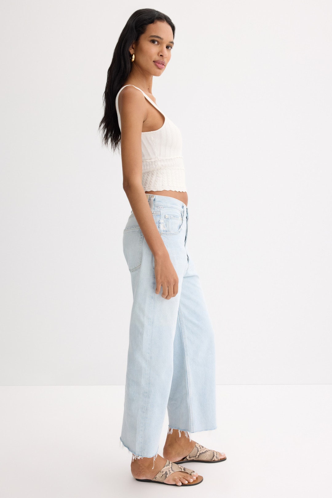 Ayla Raw Hem Cropped Jeans by Citizens of Humanity 1