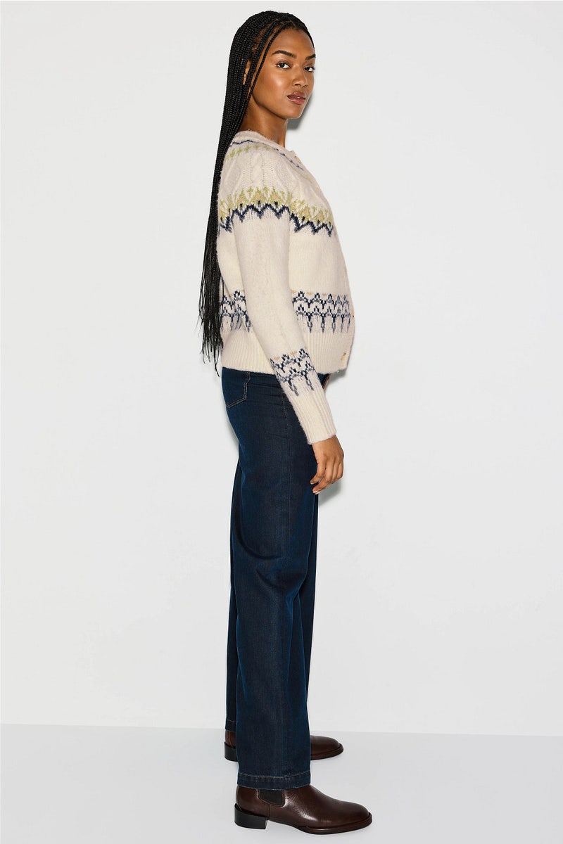 Astrid Fair Isle Cardigan by Fifteen Twenty - Photo 1
