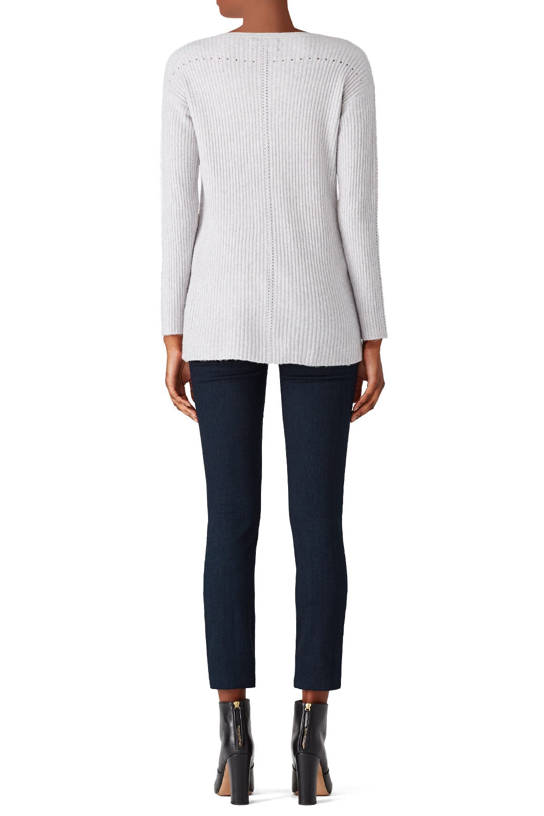 Light Gray Ribbed Tunic by Michael Stars 2