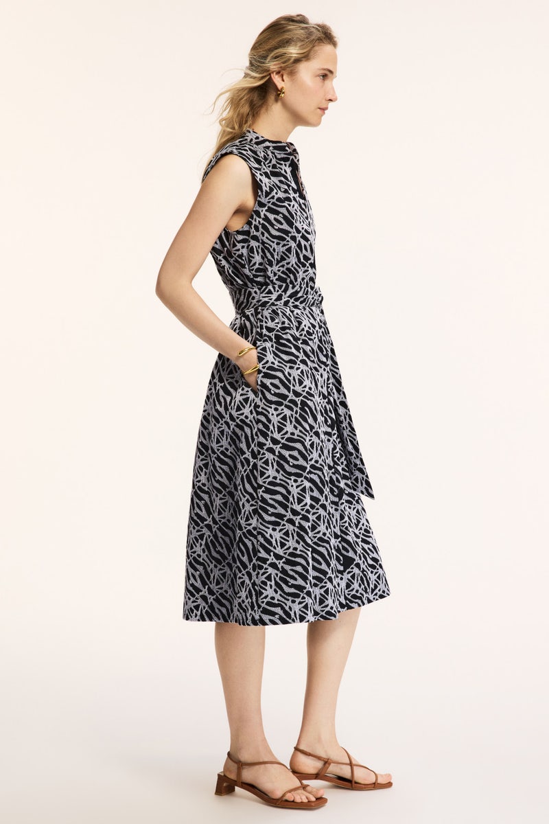 Geo Embroidery Mini Dress by N Natori - Photo 1