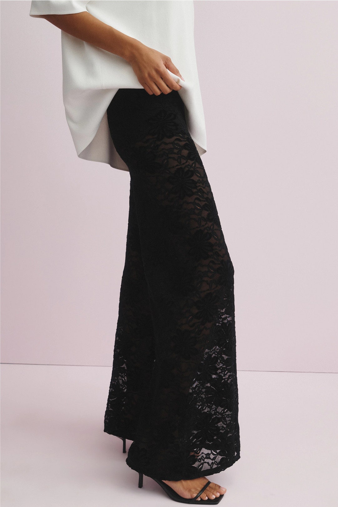 Fleur Lace Palazzo Pants by Nightcap 1