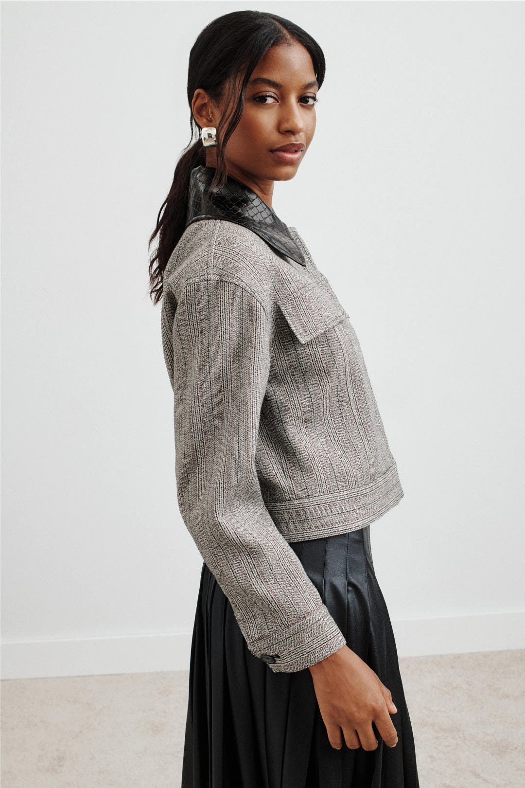 Tailored Jacket With Combo Collar by 3.1 Phillip Lim | Rent the Runway