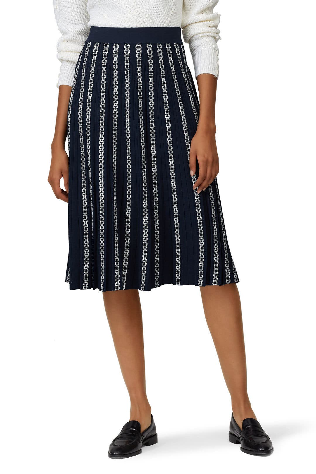 Gemini Link Jacquard Skirt by Tory Burch | Rent the Runway