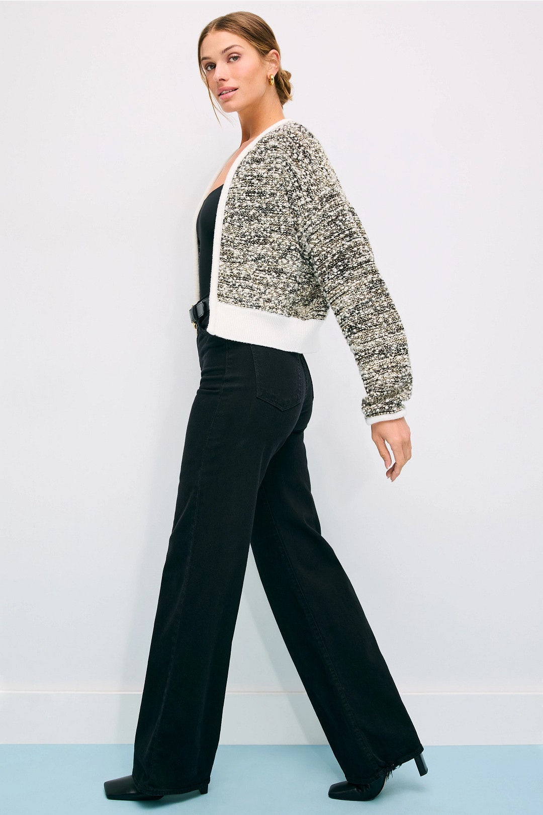 Flelani Speckled Cardigan by BOSS 1