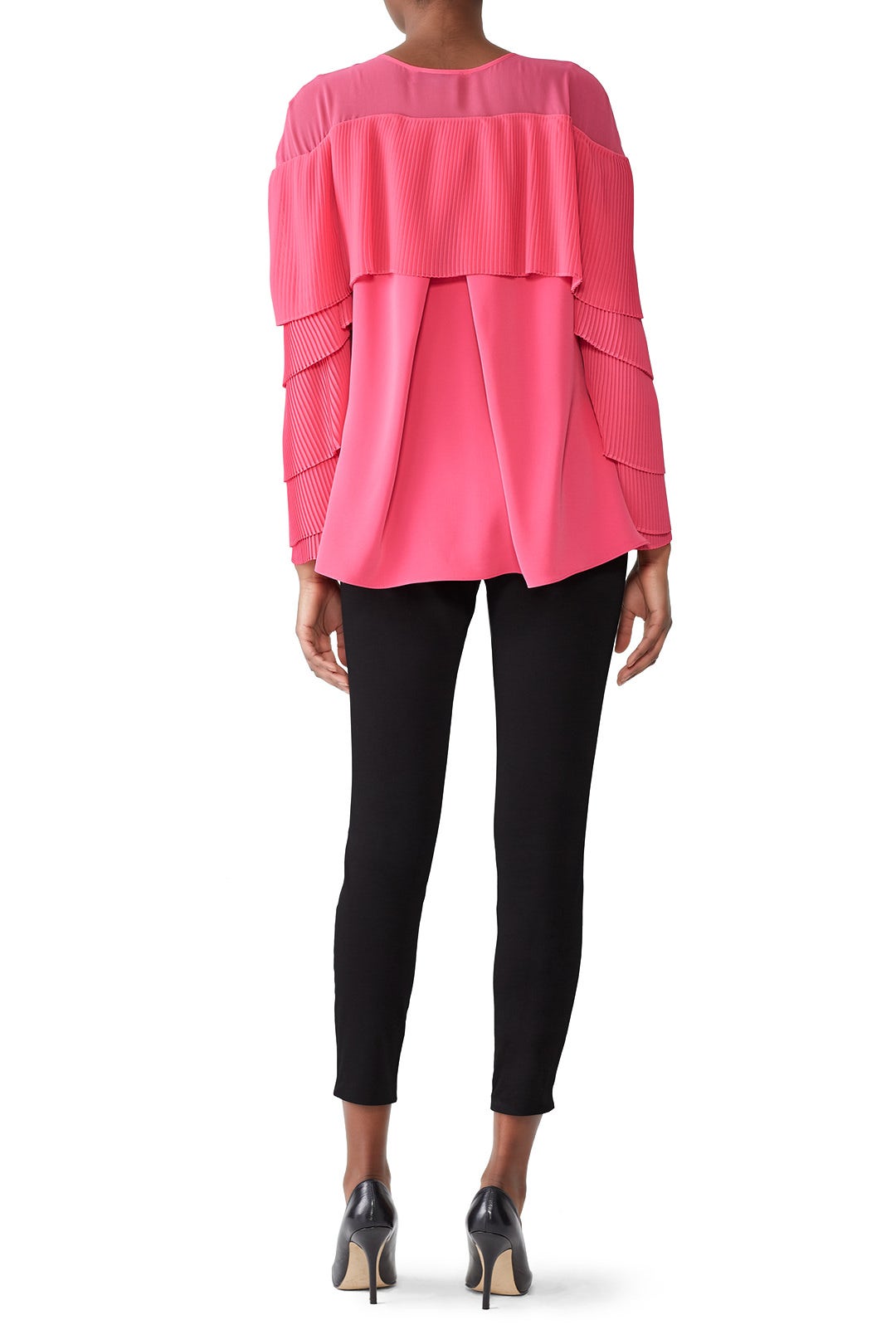 Pink Pleated Sleeve Blouse by Prabal Gurung x RTR 2