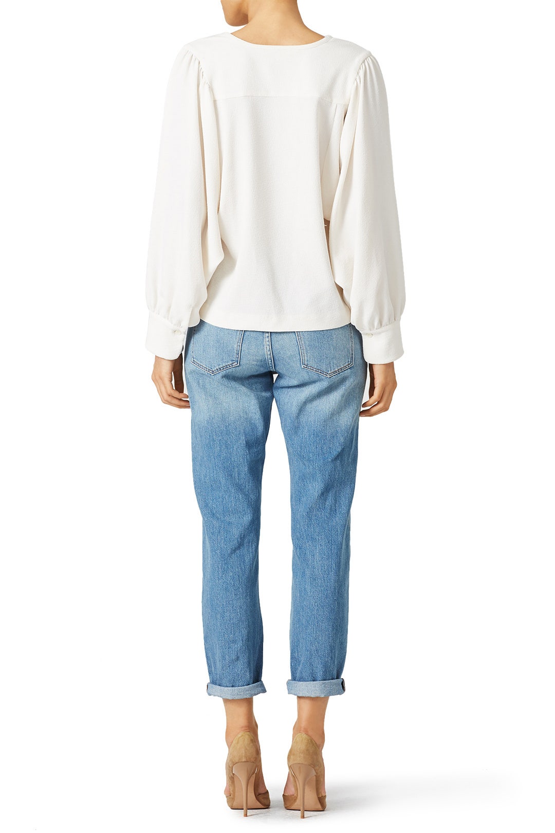 Off White Peasant Top by See by Chloé 2