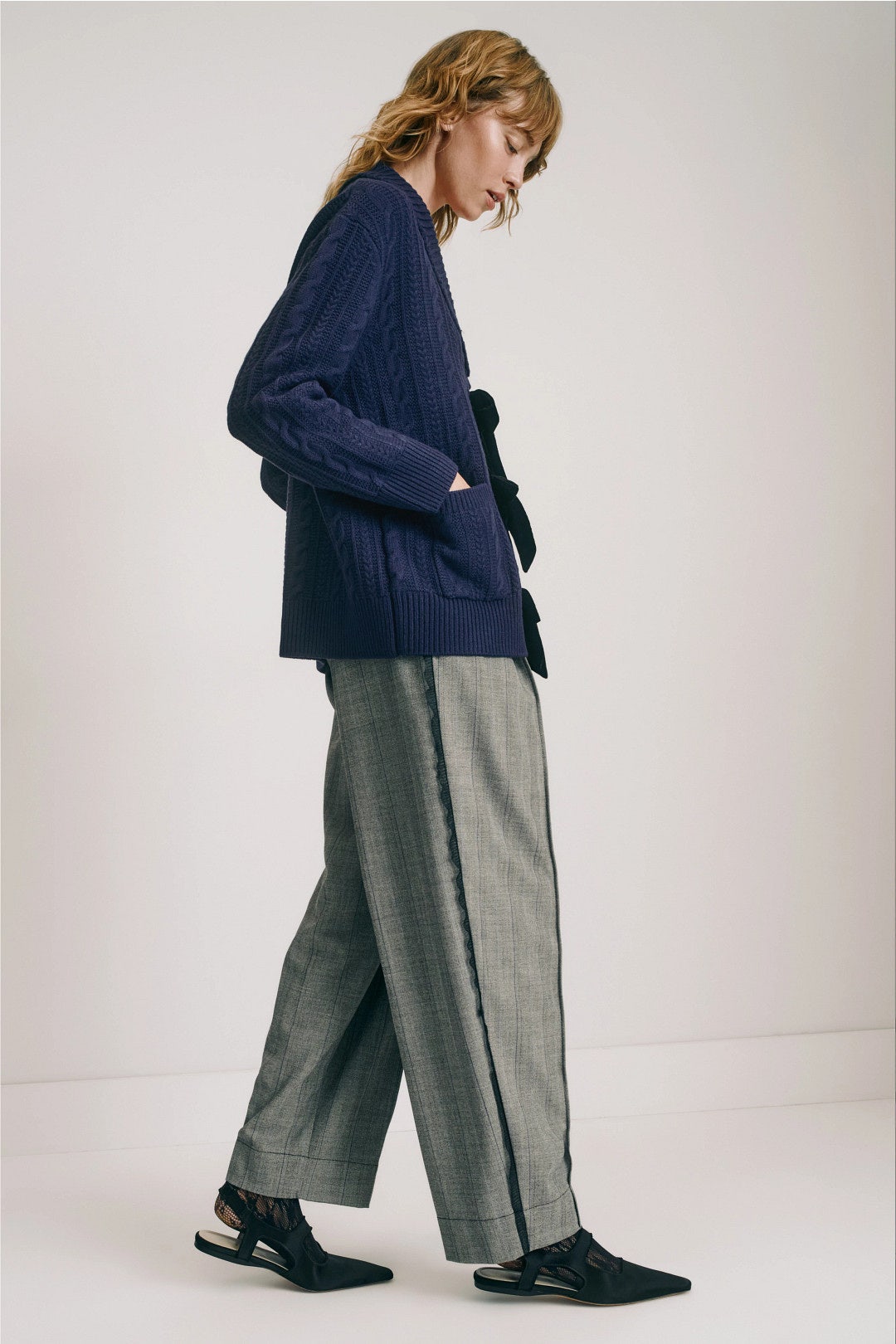 Velvet Bow Tie Cardigan by Sea NY x RTR 1