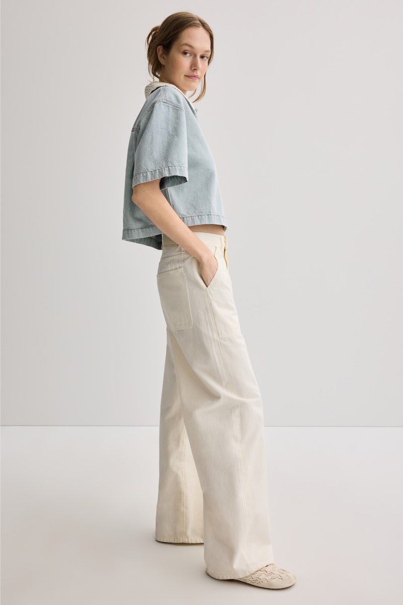 Crochet Collar Shirt by FRAME - Photo 1