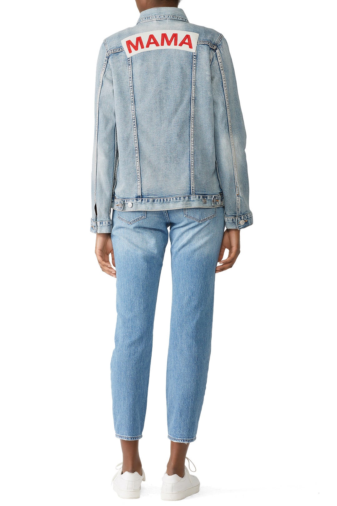 Mama Maternity Denim Jacket by Ingrid & Isabel 1