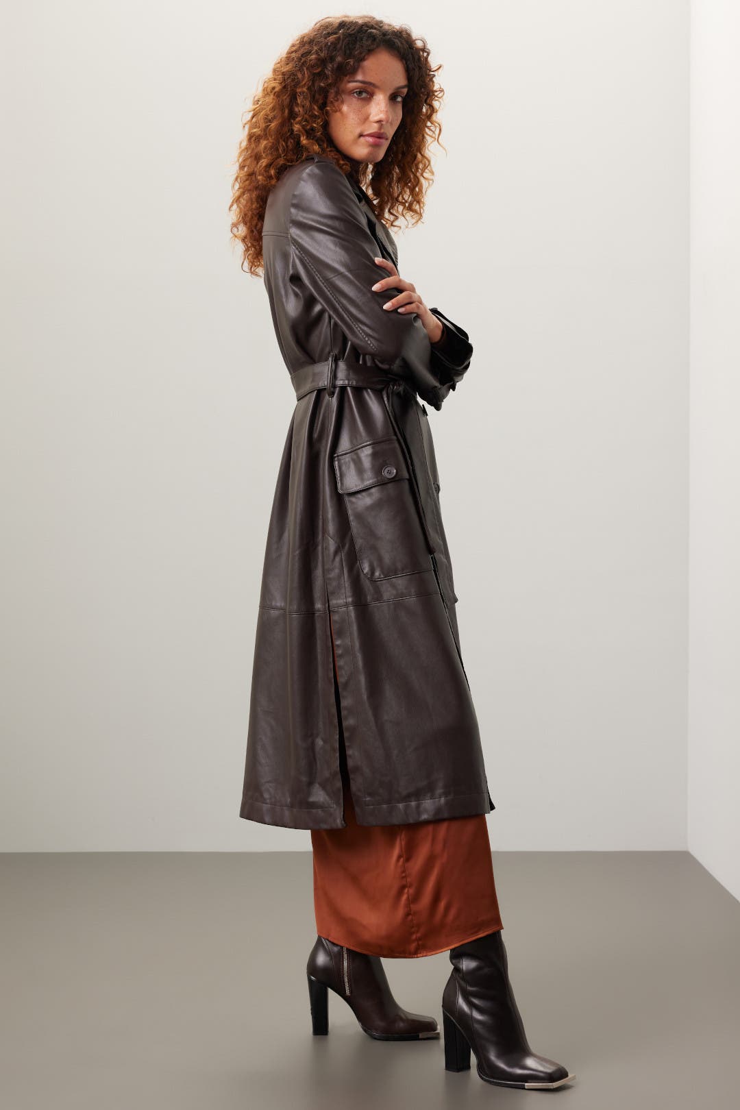 edge rupert☆山羊革☆leather“trench coat edge rupert☆山羊革☆leather“trench coat