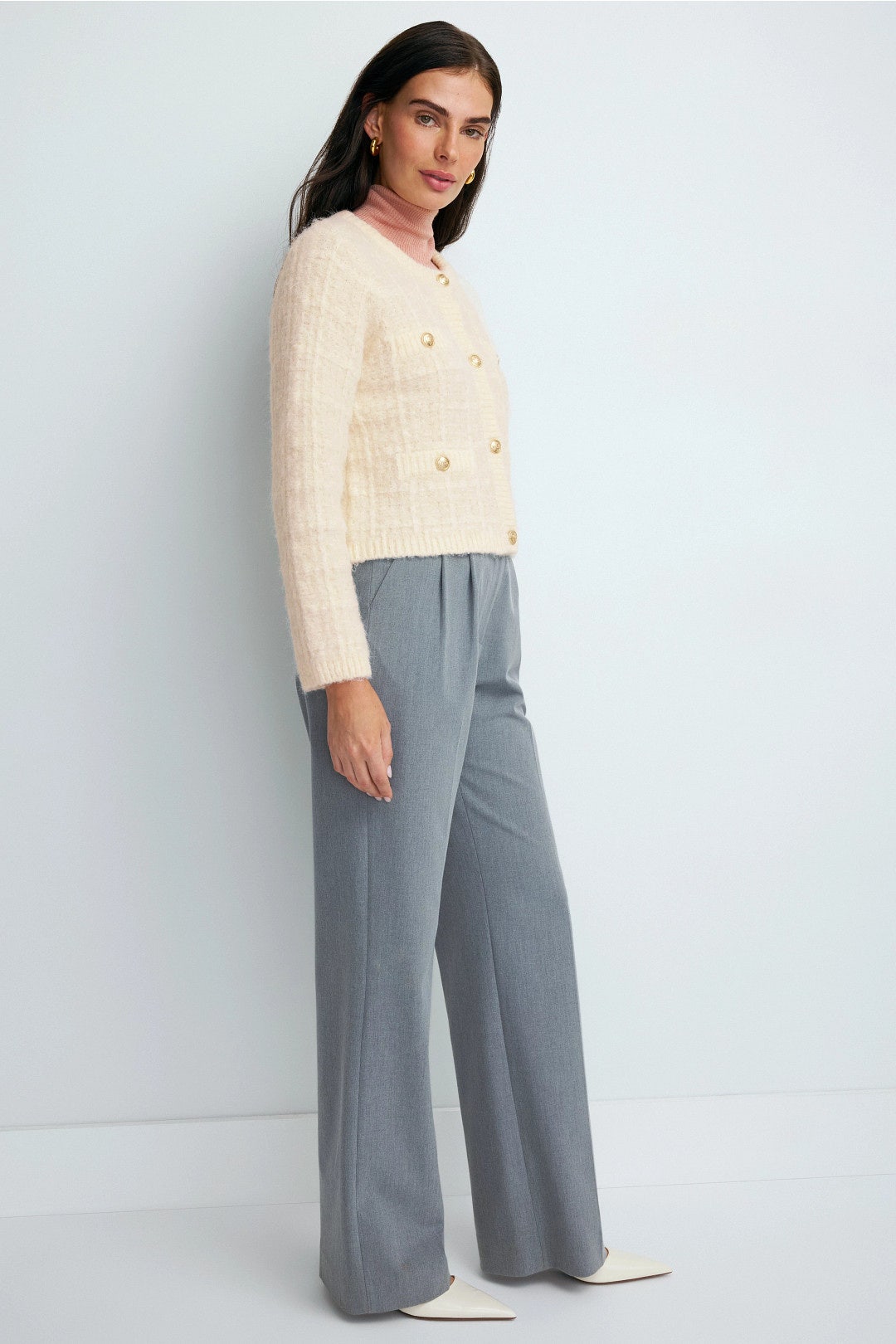 Textured Knit Cardigan by Peter Som x RTR 1