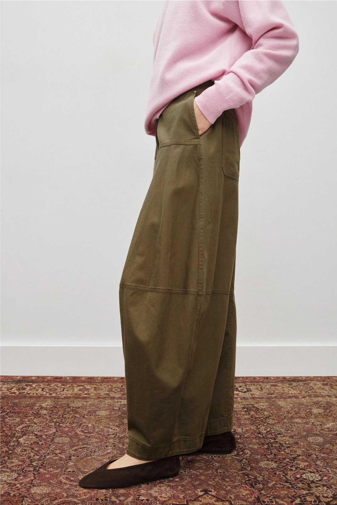 Edith Garment Dyed Barrel Jeans by Rebecca Taylor 1