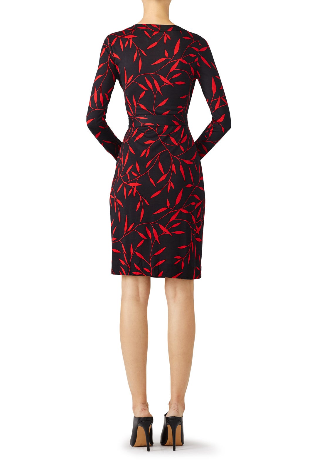 Leaf Print Wrap Dress by Diane von Furstenberg 1