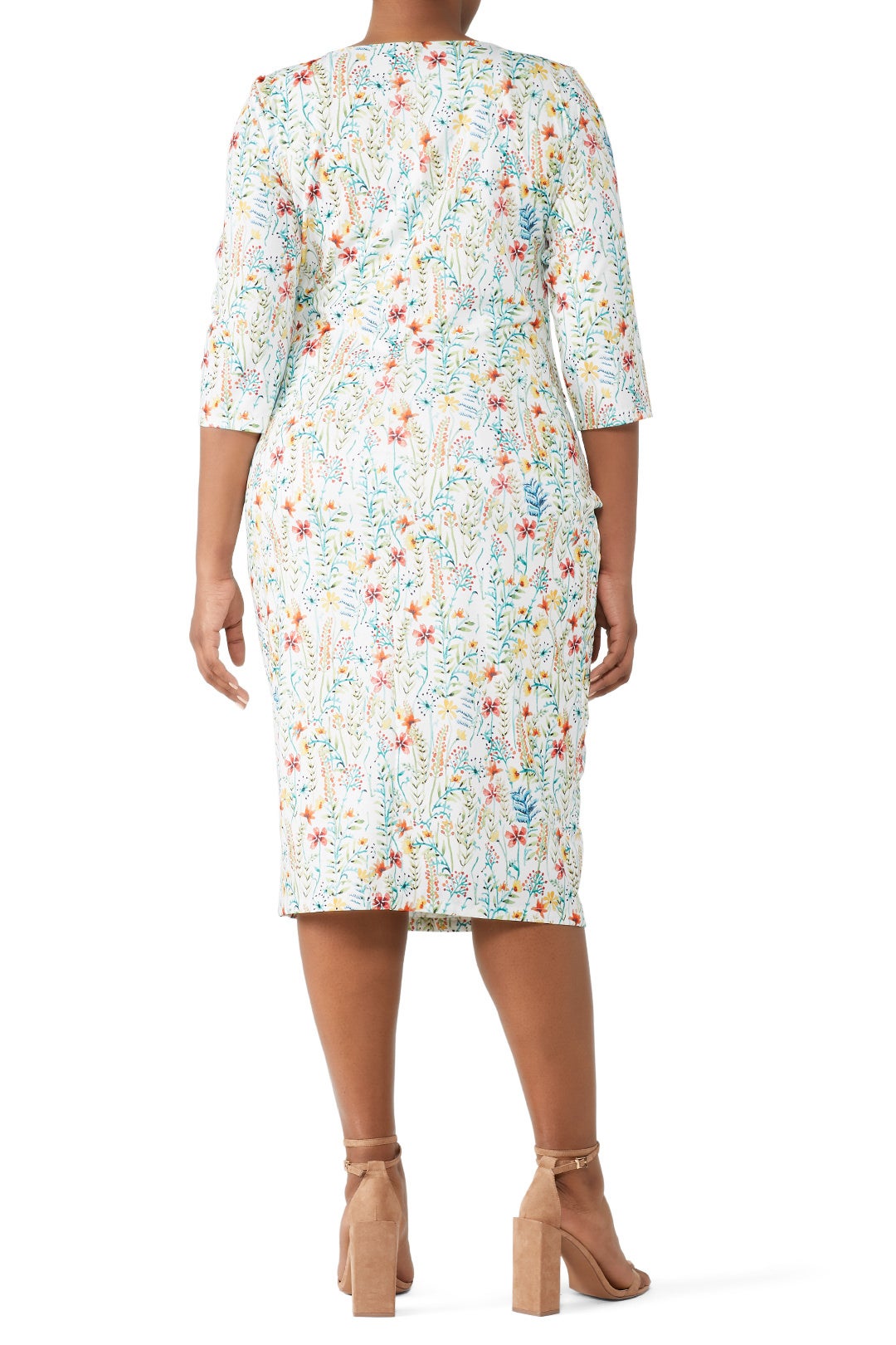 Floral Drape Front Sheath by Jason Wu x ELOQUII 2