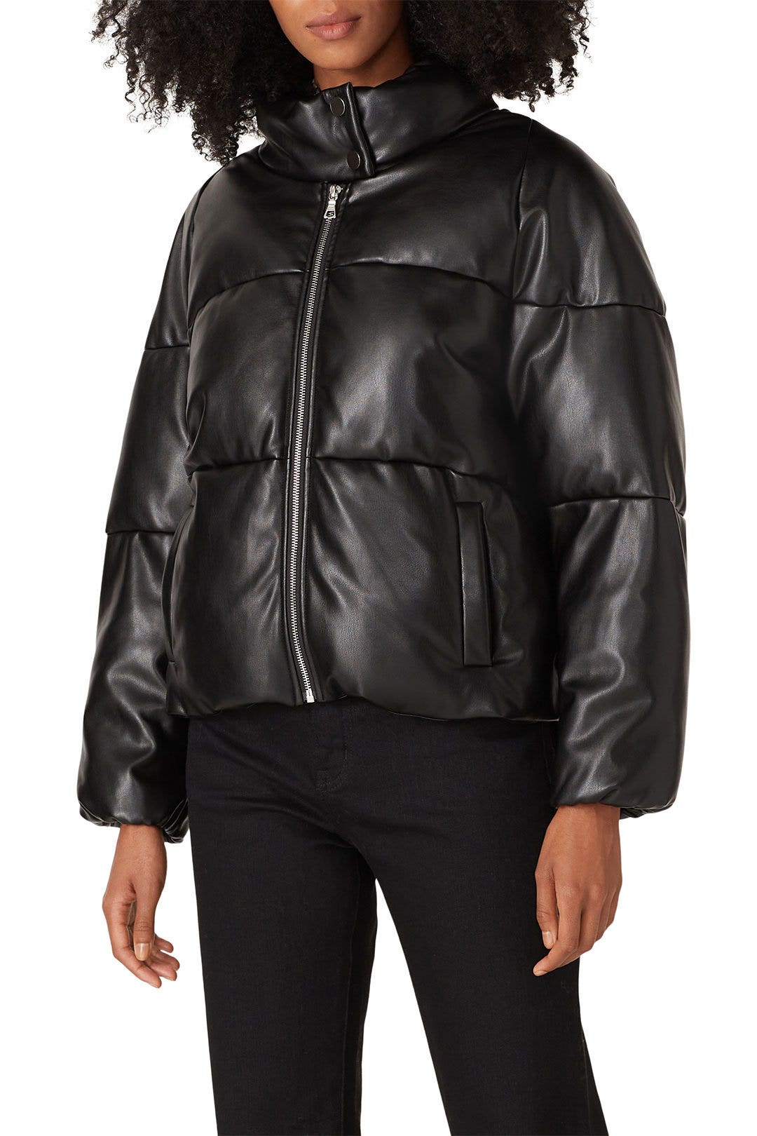 Faux Leather Puffer by Milly 1