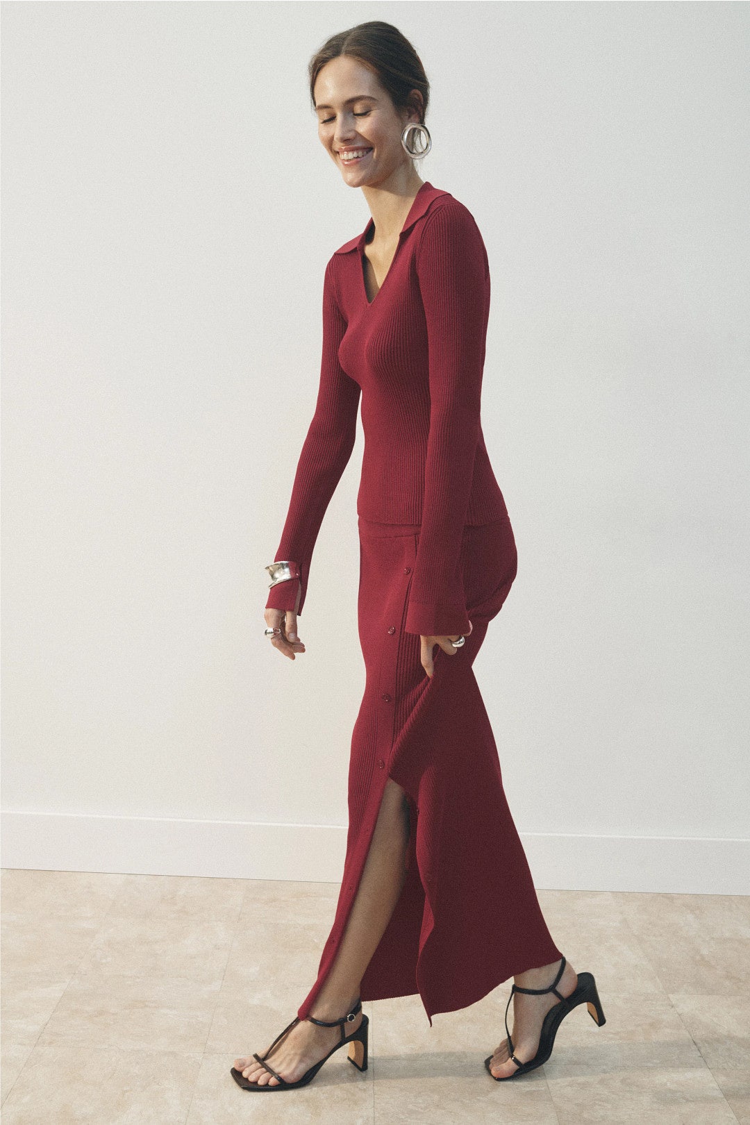 Rib Knit Skirt by SIMKHAI 1