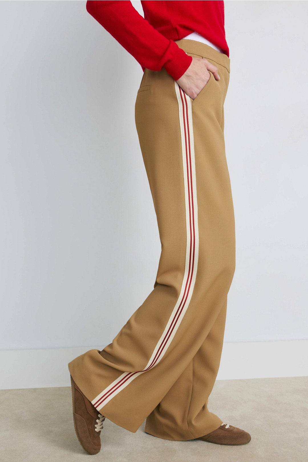 Eugene Track Stripe Pants by Veronica Beard 1