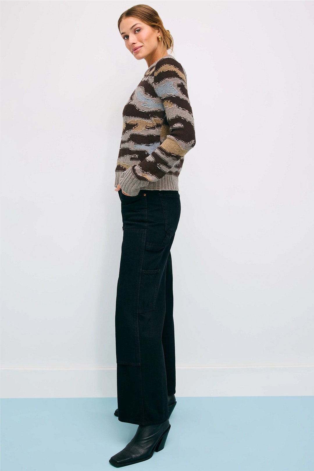 Malty Merino Wool Camouflage Sweater by Zadig & Voltaire 1