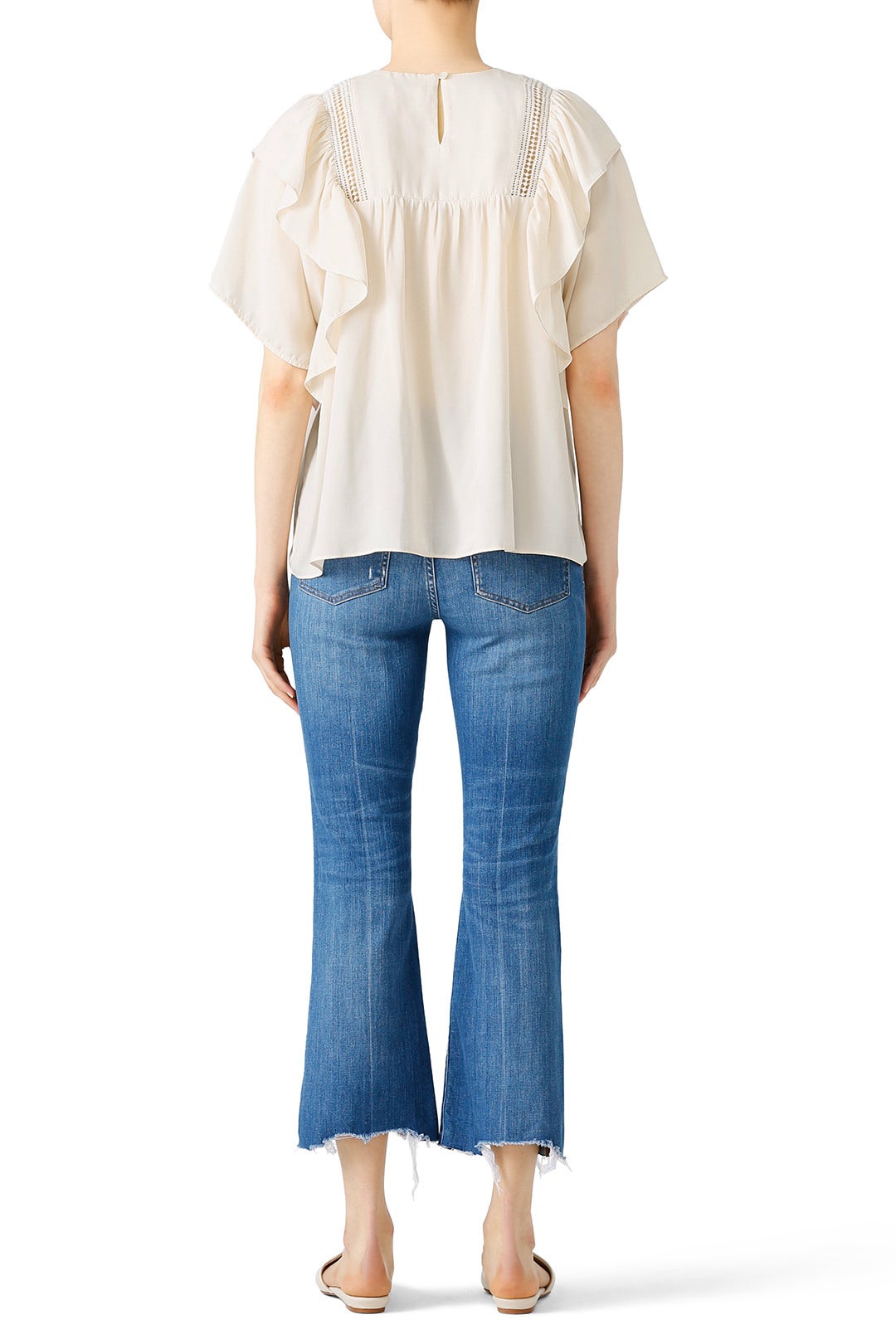 Cream Meryl Top by dRA 2
