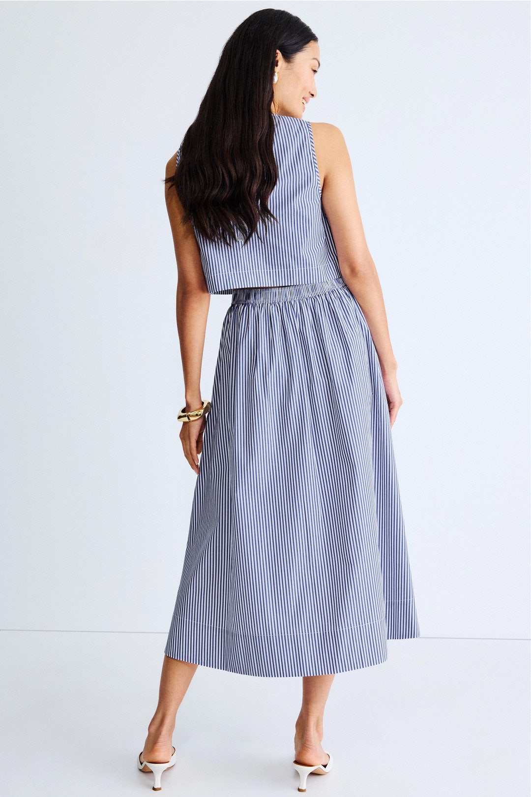 Pinstripe Midi Skirt by Peter Som x RTR 2