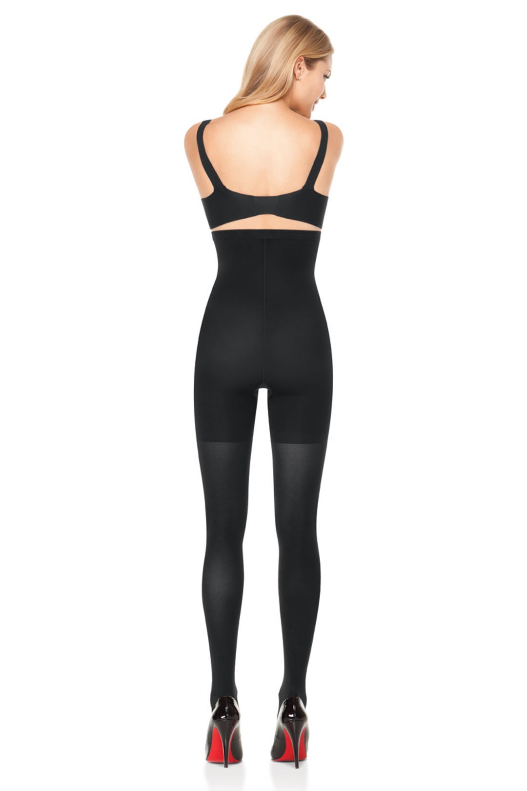 Black High Waisted Tight End Tights by Spanx 1