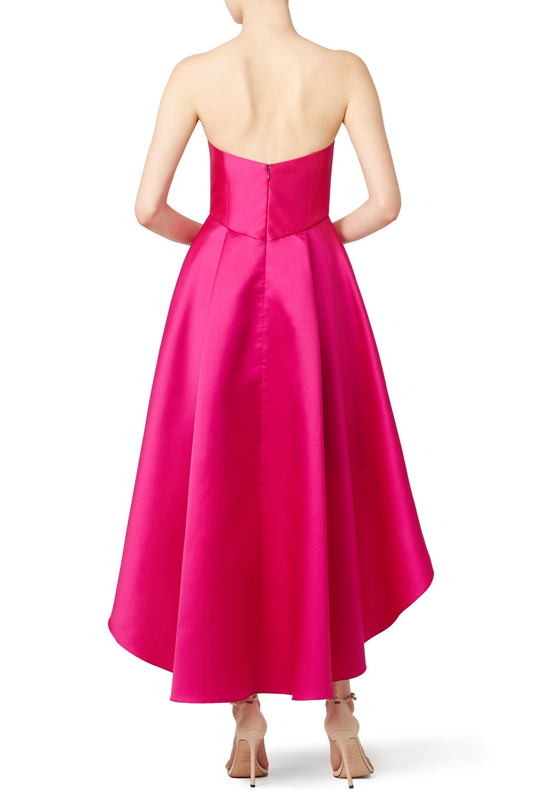 Fuchsia Peek Around Gown by Slate & Willow 1