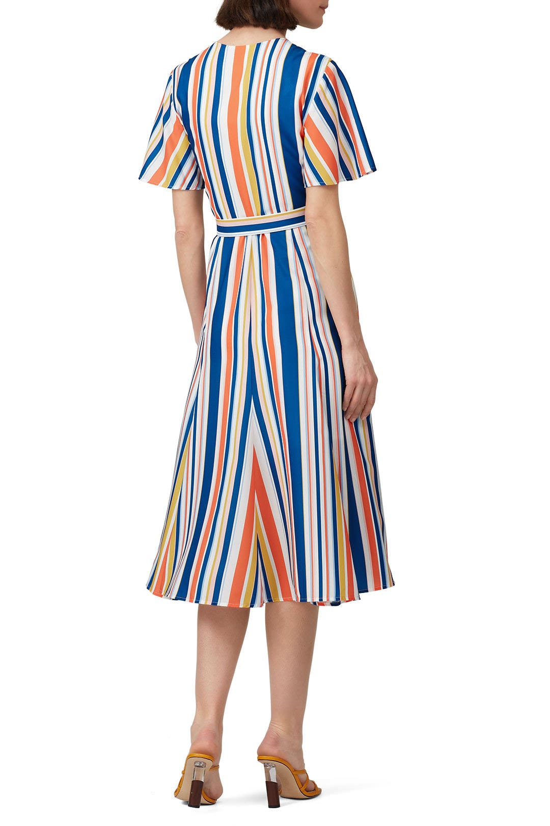 Riviera Stripe Wrap Dress by Slate & Willow 1