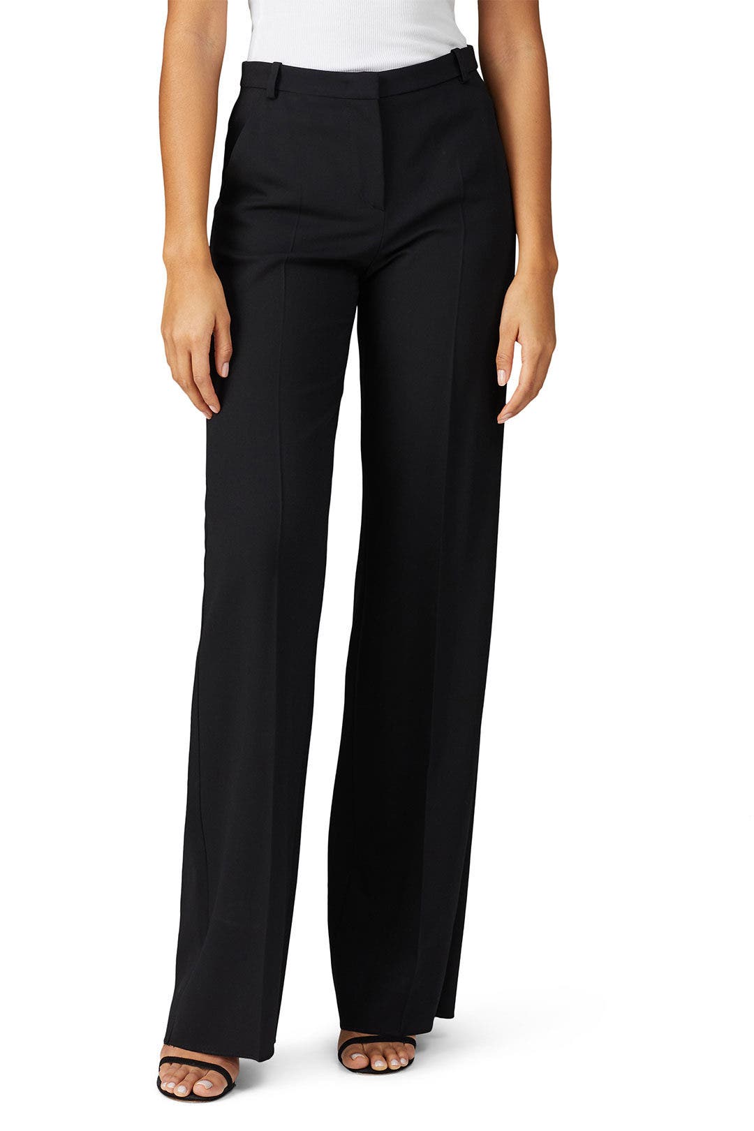 Wool Wide Leg Pants by Emporio Armani 1
