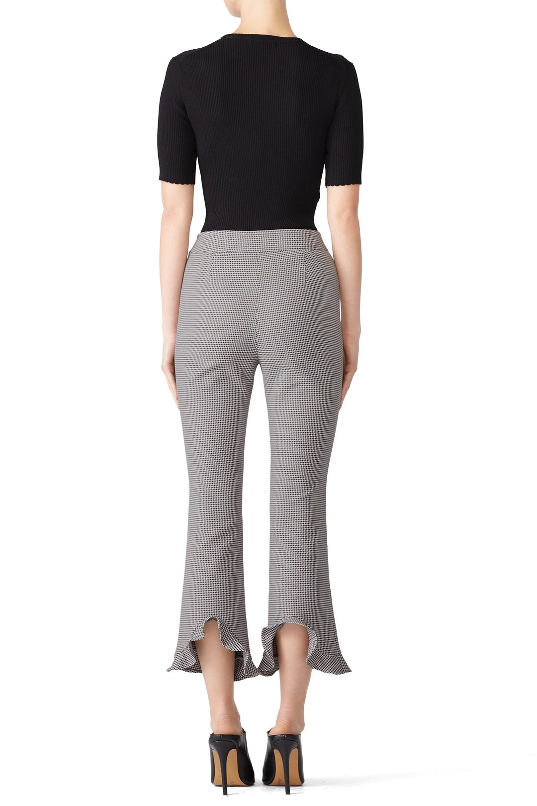 Houndstooth Circle Hem Pants by Opening Ceremony 1