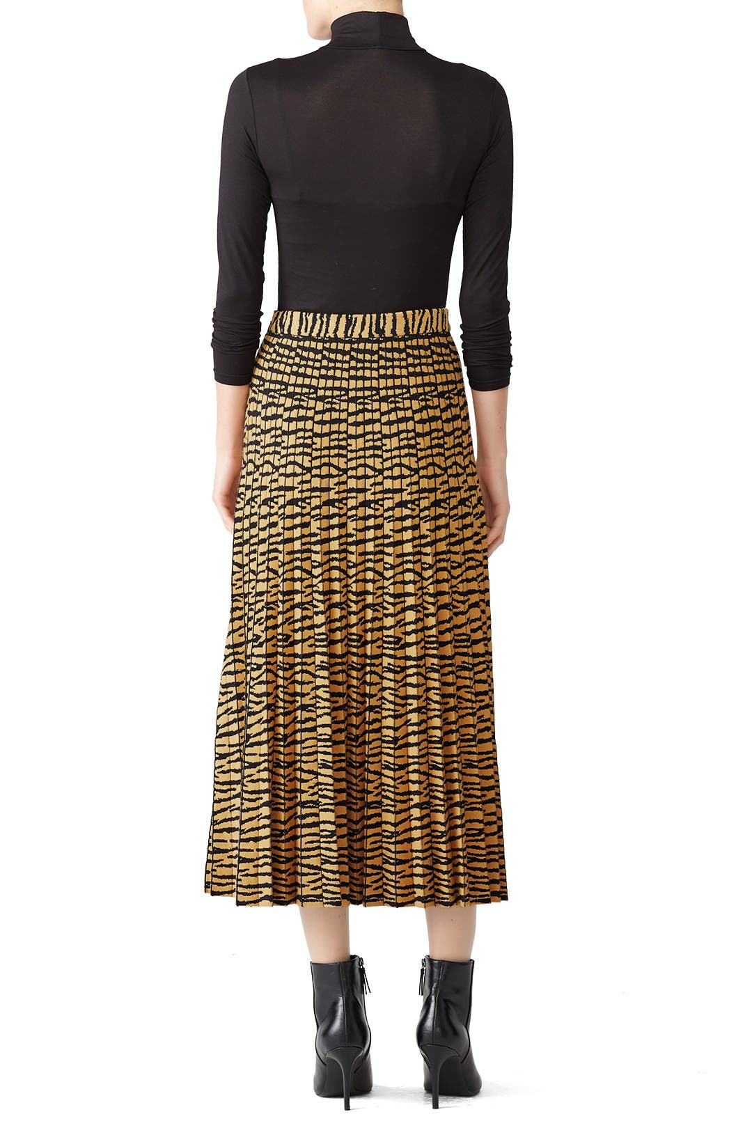 Tiger Knit Pleated Skirt by Proenza Schouler | Rent the Runway